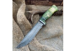 Булатный нож T004 - стабилизированный кап клена /изделия художественных народных промыслов/
