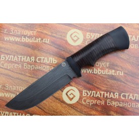 Булатный нож T005 - наборная кожа /изделия художественных народных промыслов/