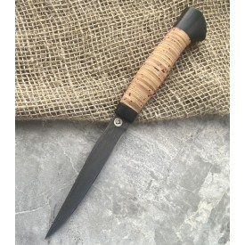 Булатный нож Тюринский (наборная береста)