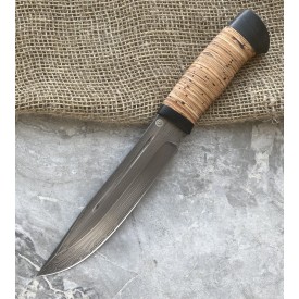 Булатный нож-великан V006 - наборная береста /изделия художественных народных промыслов/