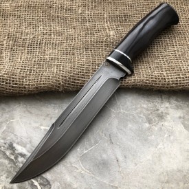 Булатный нож-великан V006 (стабилизированный граб)