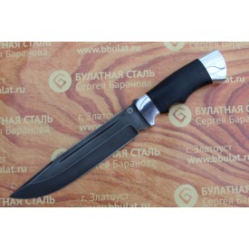 Булатный нож V006 (наборная кожа, алюминий)