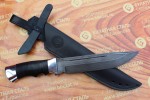 Булатный нож-великан V006 (наборная кожа, алюминий)