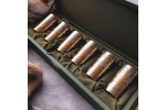 Золоченый набор рюмок - гильз (6 шт, коробка)